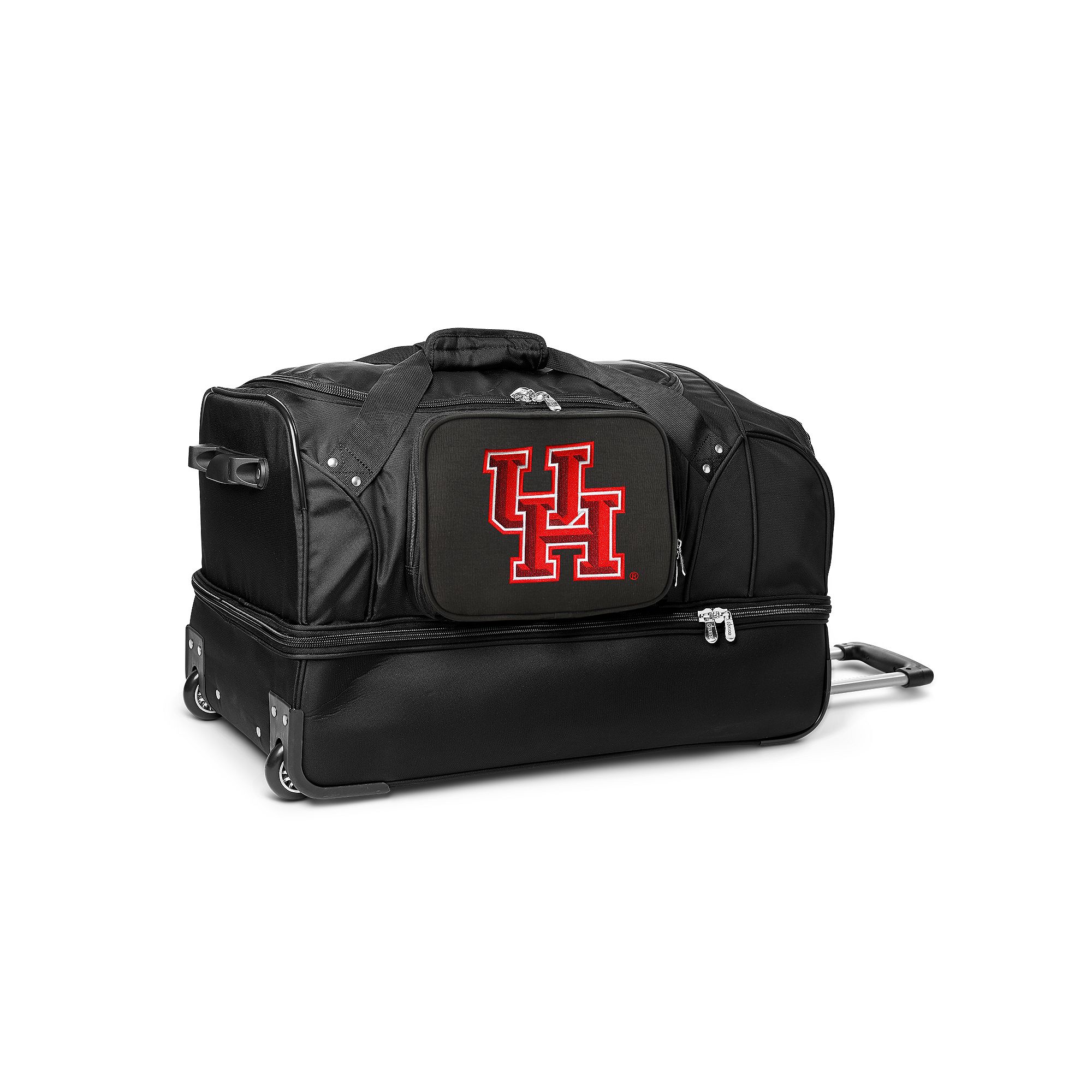 Houston Cougars 27-Inch Wheeled Drop-Bottom Duffle Bag, Hou Team