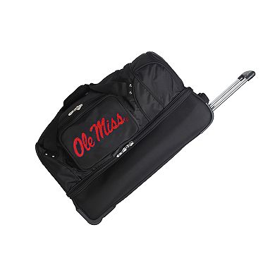 Ole Miss Rebels 27-Inch Wheeled Drop-Bottom Duffle Bag