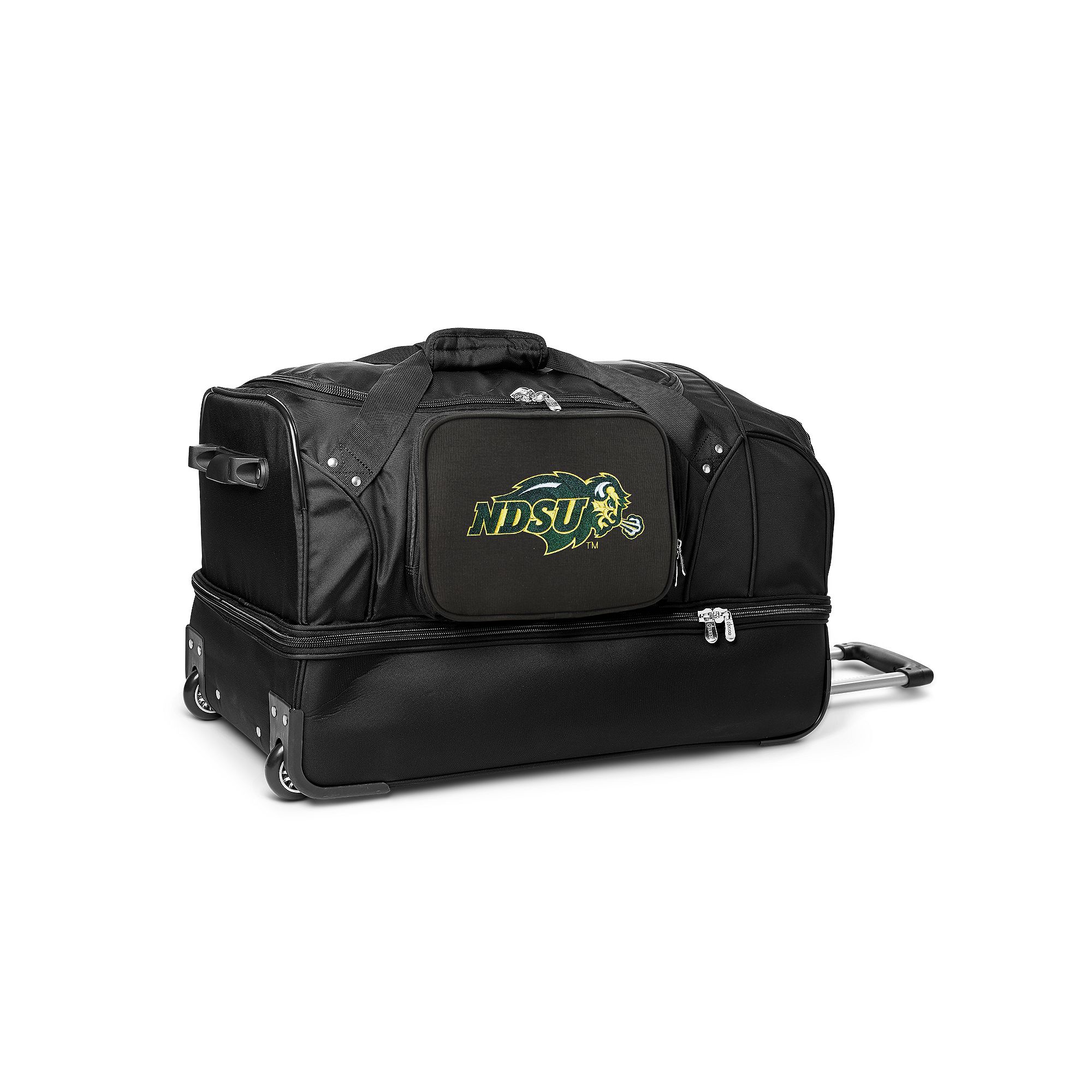 North Dakota State Bison 27-Inch Wheeled Drop-Bottom Duffle Bag, Nds Team
