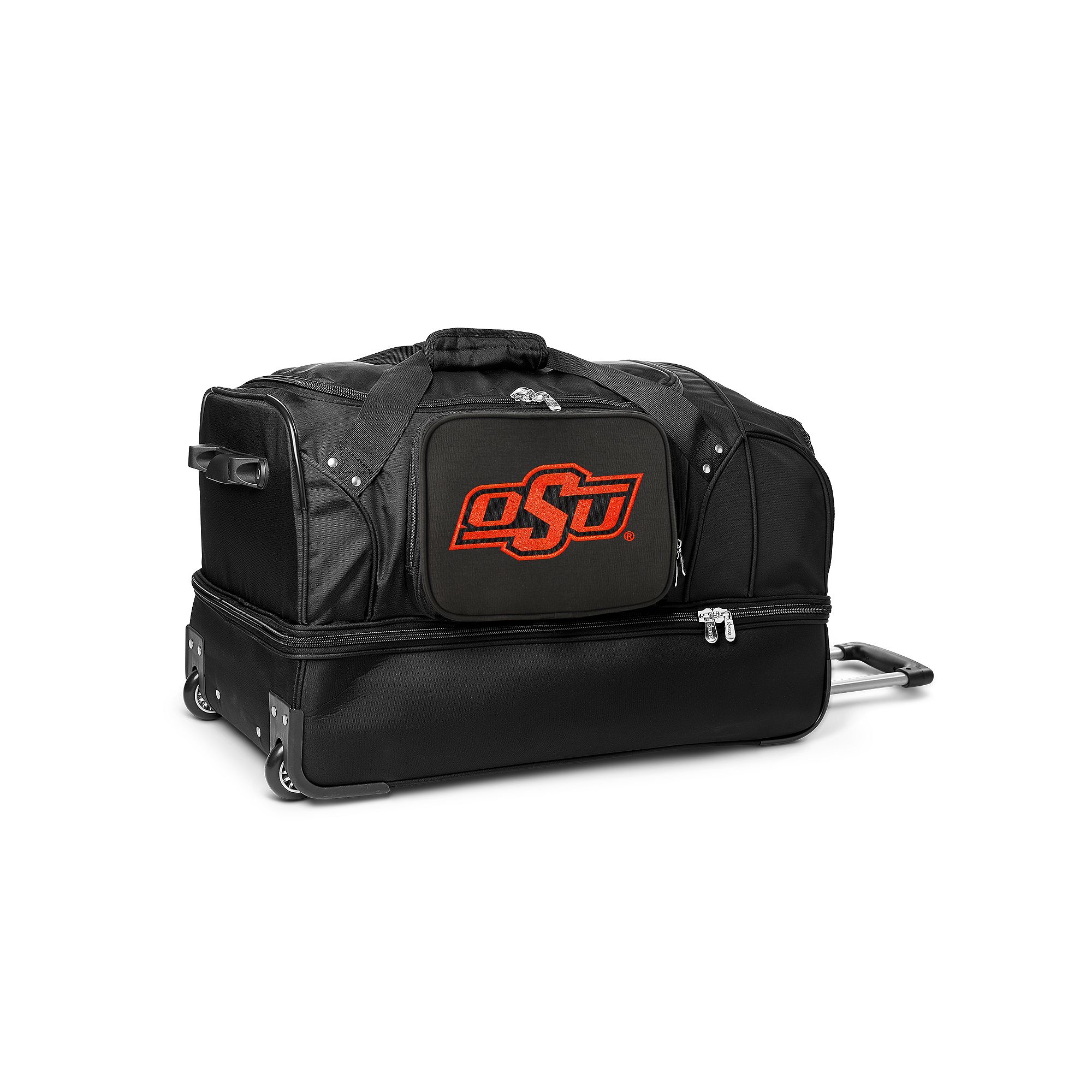 Oklahoma State Cowboys 27-Inch Wheeled Drop-Bottom Duffle Bag, Team