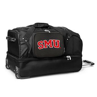 SMU Mustangs 27-Inch Wheeled Drop-Bottom Duffle Bag