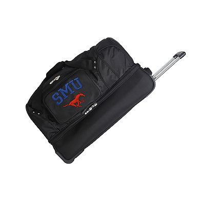 SMU Mustangs 27-Inch Wheeled Drop-Bottom Duffle Bag