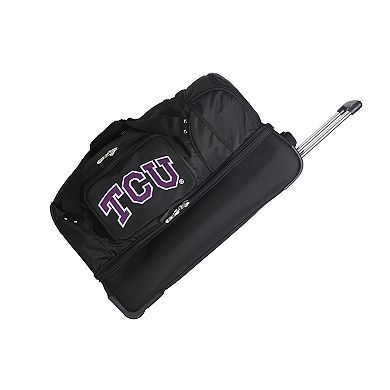 TCU Horned Frogs 27-Inch Wheeled Drop-Bottom Duffle Bag