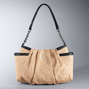 Simply Vera Vera Wang Alicia Straw Hobo