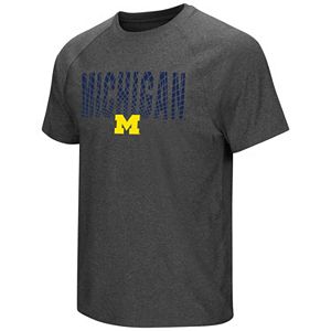 Men's Campus Heritage Michigan Wolverines Castle Raglan Tee