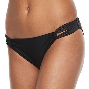 Mix and Match Foiled Cutout Hipster Bikini Bottoms