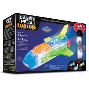 Laser Pegs Junior 3-in-1 Space Lighted Construction Toy