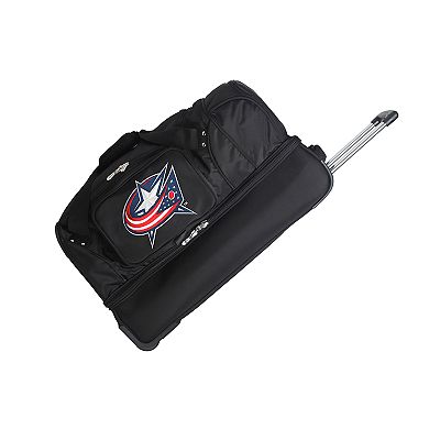 Columbus Blue Jackets 27-Inch Wheeled Drop-Bottom Duffle Bag