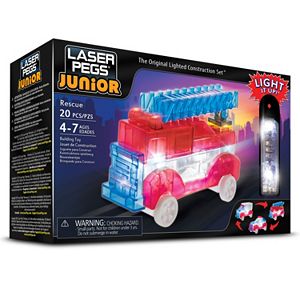 Laser Pegs Junior 3-in-1 Rescue Vehicles Lighted Construction Toy