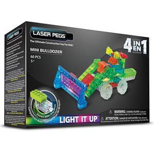 Laser Pegs 4-in-1 Mini Bulldozer Lighted Construction Toy