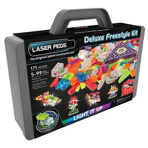Laser Pegs Deluxe Freestyle Kit Lighted Construction Toy