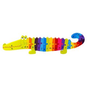 Orange Tree Toys Wooden Alphabet Crocodile Puzzle