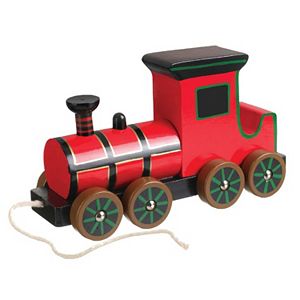 Orange Tree Toys Wooden Pull-Along Steam Train