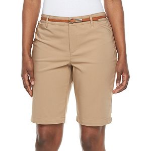 Women's Gloria Vanderbilt Anita Microtech Sateen Bermuda Shorts