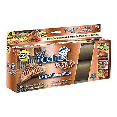Yoshi Copper Grill & Bake Mats As Seen on TV