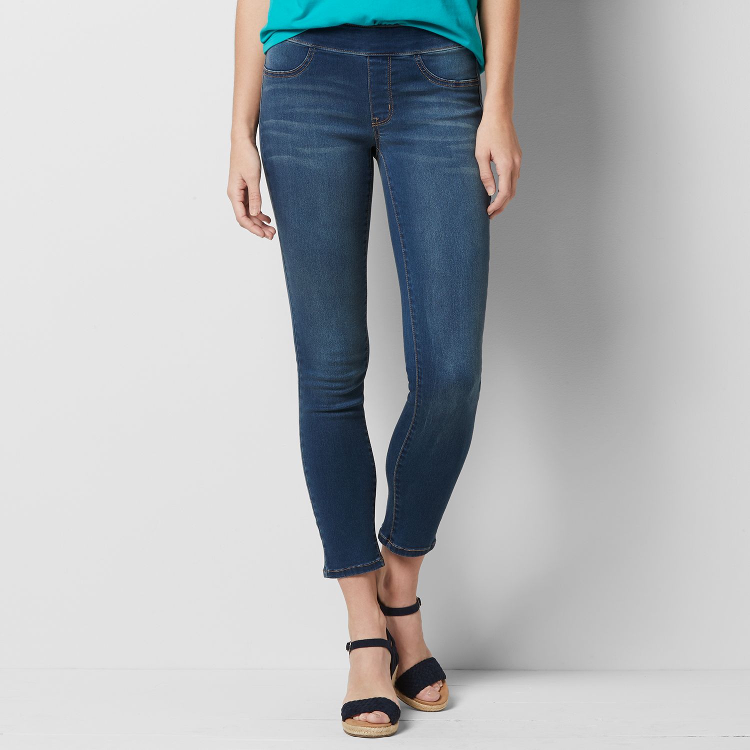 sonoma skinny pull on jeans