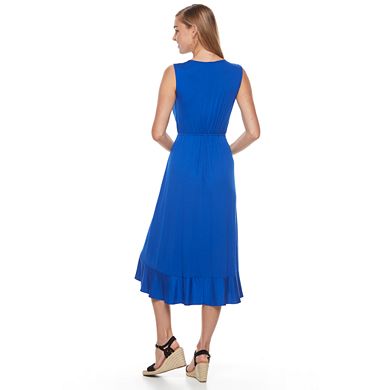 Women's Apt. 9® Ruffle Faux-Wrap Midi Dress