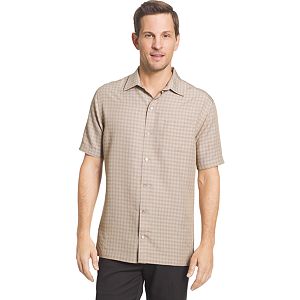 Big & Tall Van Heusen Classic-Fit Grid Button-Down Shirt