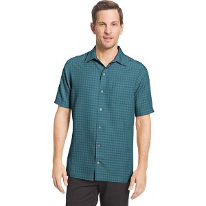 Big & Tall Van Heusen Classic-Fit Grid Button-Down Shirt