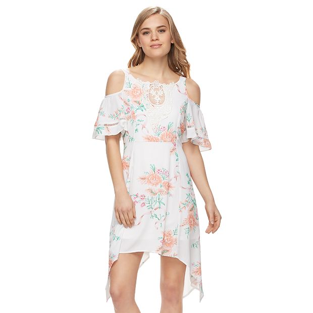 Disney s Beauty and the Beast Juniors Cold Shoulder Sharkbite Dress