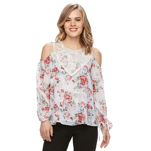 Disney's Beauty and the Beast Juniors' Cold Shoulder Top