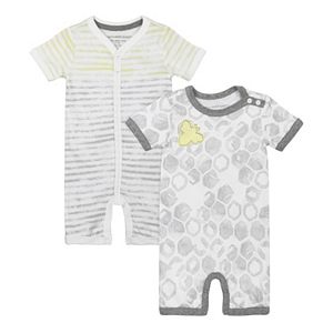 Baby Burt's Bees Baby 2-pk. Organic Watercolor Shortalls