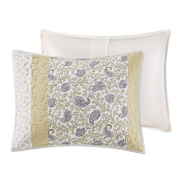 Madison Park 6-Piece Vanessa Quilt Set with Shams and Decorative Pillows
