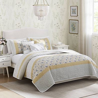 Madison Park 6-Piece Vanessa Quilt Set with Shams and Decorative Pillows