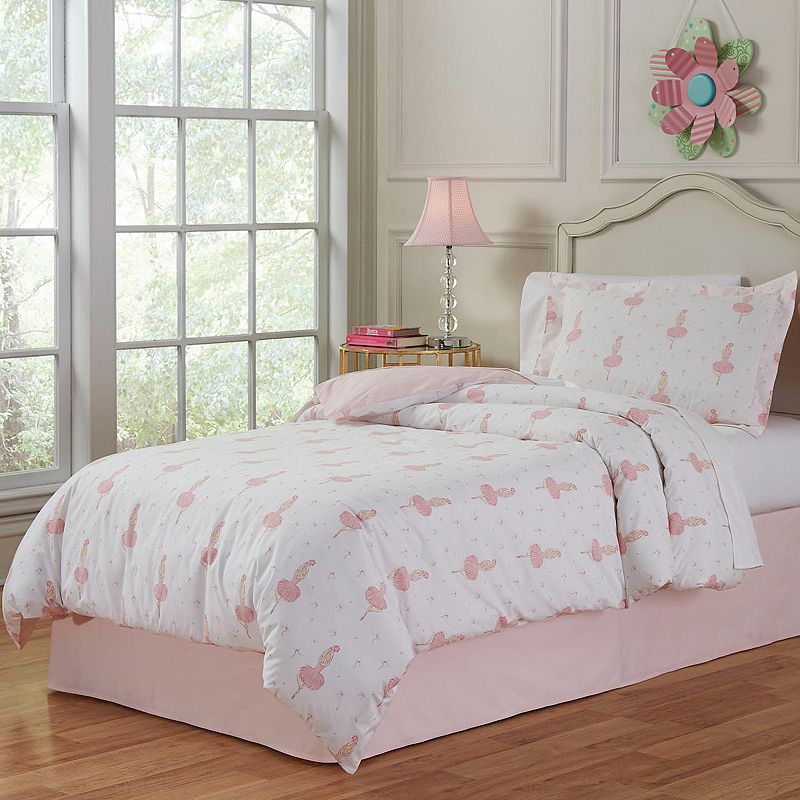 59878837 Lullaby Bedding Ballerina Cotton Percale Duvet Cov sku 59878837