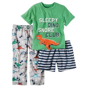 Baby Boy Carter's Graphic Tee, Print Pants & Shorts Pajama Set