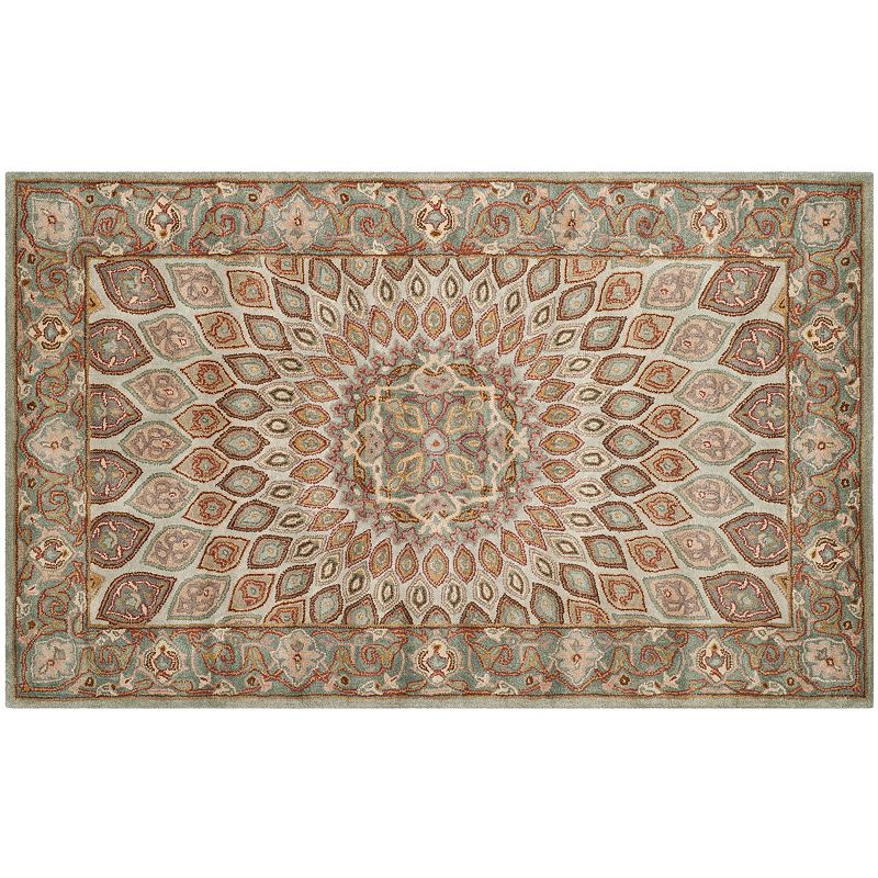 Safavieh Heritage Portsmouth Framed Floral Wool Rug, Multicolor, 5X8 Ft