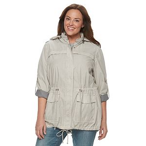Plus Size Levi's Hooded Roll-Tab Anorak Jacket