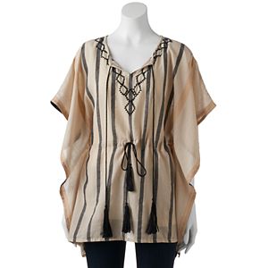 SONOMA Goods for Life™ Striped Tassel Poncho