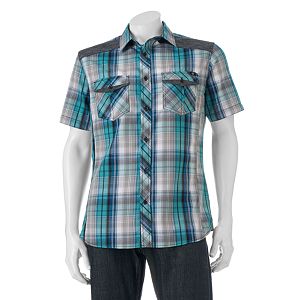 Big & Tall Rock & Republic Classic-Fit Plaid Button-Down Shirt