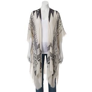 SONOMA Goods for Life™ Geometric Frayed Ruana