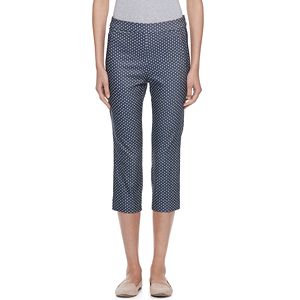 Women's ELLE™ Pull-On Polka Dot Capris