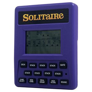 Trademark Games Electronic Handheld 2-in-1 Solitaire Game