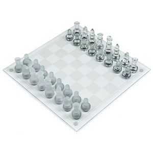 Trademark Games Deluxe Glass Chess Set