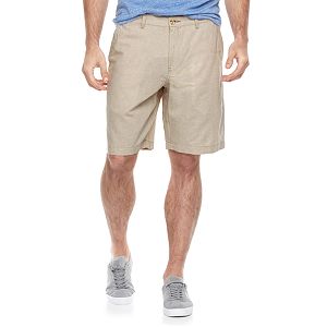 Men's Marc Anthony Slim-Fit Houndstooth Linen-Blend Shorts