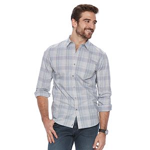 Men's Marc Anthony Slim-Fit Plaid Shirt
