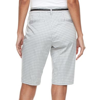 Women's Gloria Vanderbilt Anita Belted Bermuda Shorts