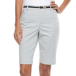 Women's Gloria Vanderbilt Anita Belted Bermuda Shorts
