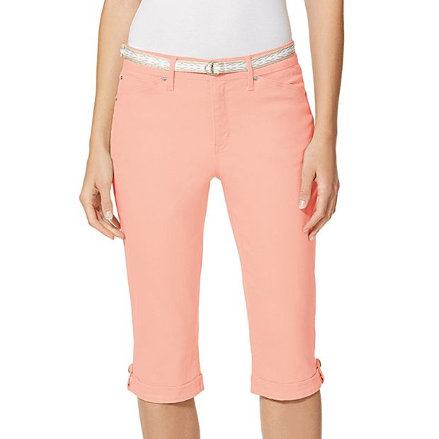 Gloria Vanderbilt Orange Cropped Pants for Women