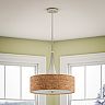 Kenroy Home 3-Light Cork Pendant Ceiling Lamp