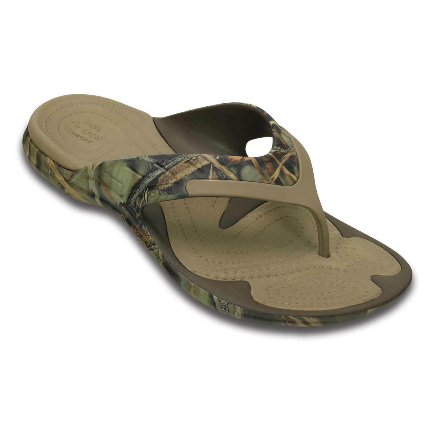 crocs camouflage sandals