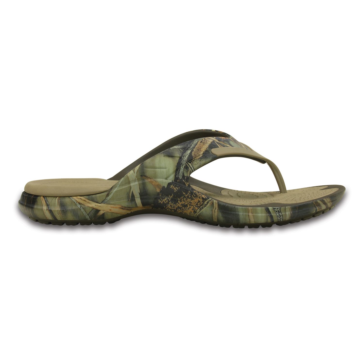 mens camo croc flip flops