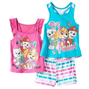 Toddler Girl Paw Patrol Everest, Skye & Marshall Racerback Tank Tops & Shorts Set