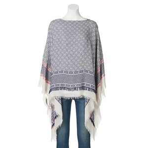 SONOMA Goods for Life™ Borderline Geometric Poncho