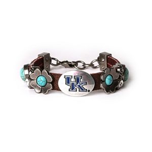 Women's Kentucky Wildcats Turquoise Flower Bracelet