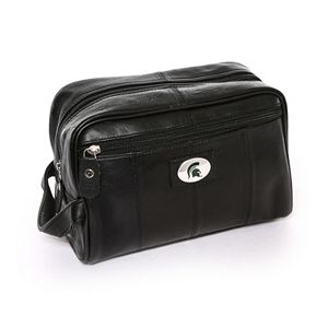 Michigan State Spartans Black Leather Shave Kit